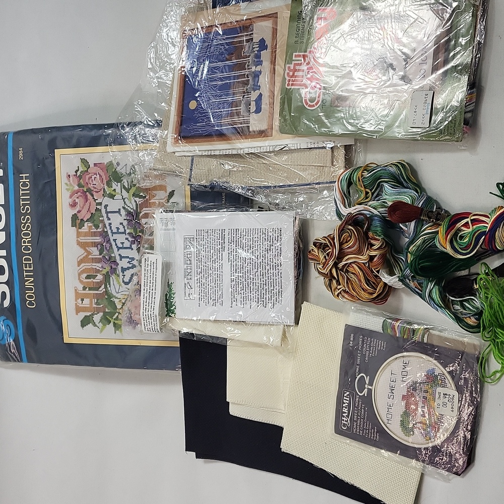 Counted Cross Stitch Kits & Supplies Bundle